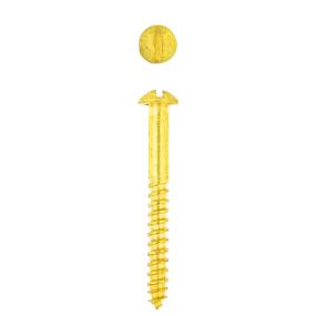 Wood Screws - Round Head Solid Brass